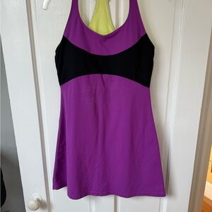 Zobha Purple and Black athletic Dress